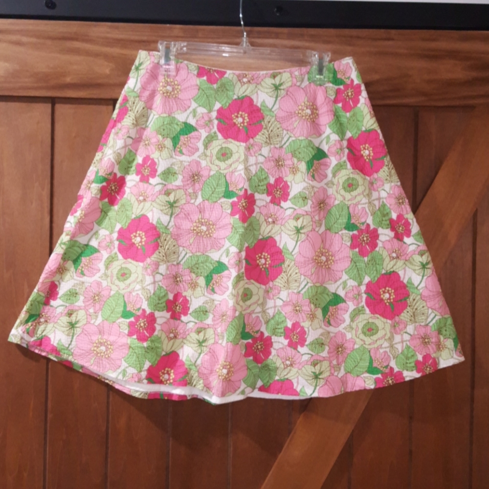 *GAP* Lovely Textured Floral A-line Skirt (Size 8)
